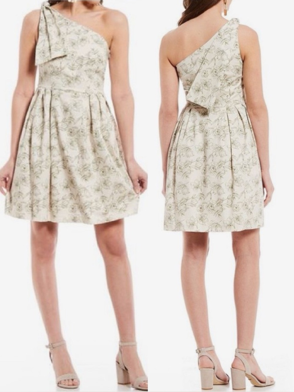Gianni Bini Floral One Shoulder Dress size 2